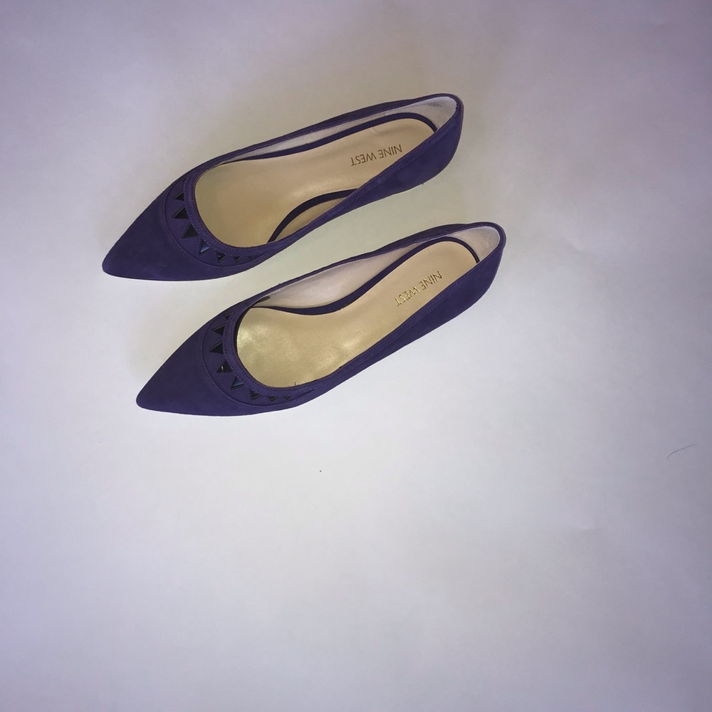 Nine West purple flats